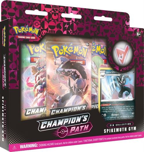 Pokmon TCG Champions Pfad Spikemuth Gym Pin Sammlung groß