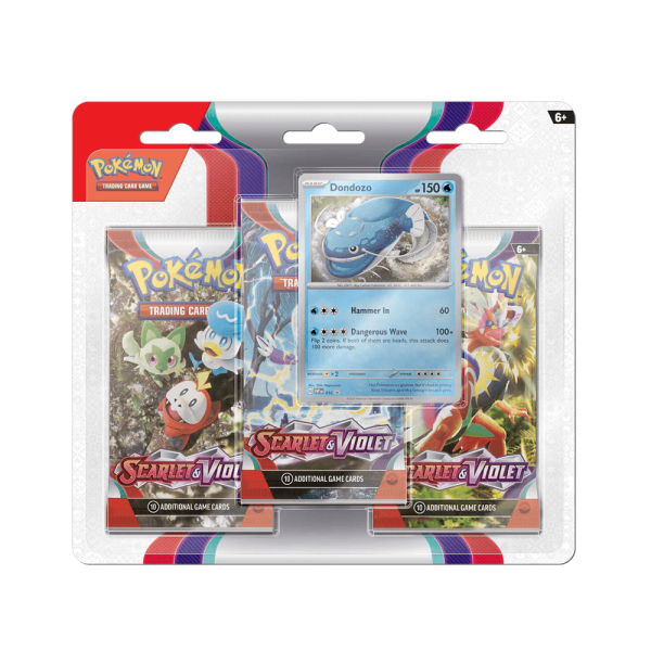 Pokémon Scarlet & Violet 3er Pack Blister Dondozo