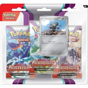 Pokemon Scarlet & violet Paldea Evolved 3-booster Blister Varoom