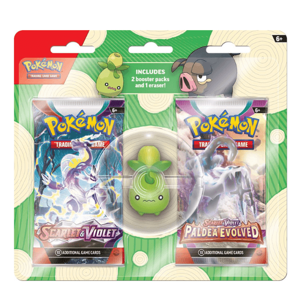 Pokémon BACK TO SCHOOL - ERASER + 2 BOOSTERS Smoliv Pokemart.de