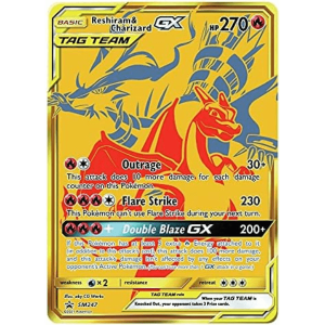 Charizard & Reshiram GX SM 247 Schwarzer Stern Promo-Pokemart