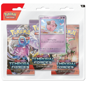 Pokémon TCG SV5.0 - Temporale Kräfte- Tripack- Cleffa - Pokémart.de