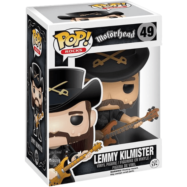 Funko!
Pop!  Ikone!
Motörhead Lemmy Kilmister 49 Pokemart