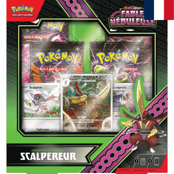 Pokemon JCC EV6.5 Écarlate et Violet – Fable Nébuleuse Collection illustration Scalpereur pokemart